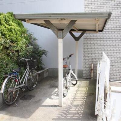 駐輪場。