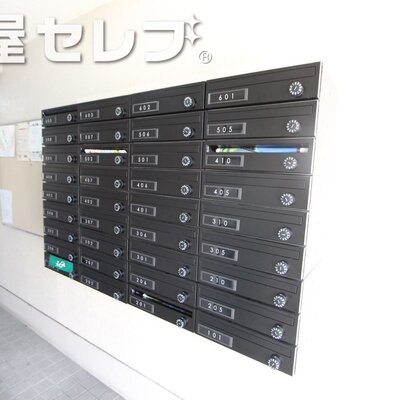 ダイヤル式ポストです。