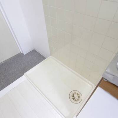 洗濯機は室内置きです。